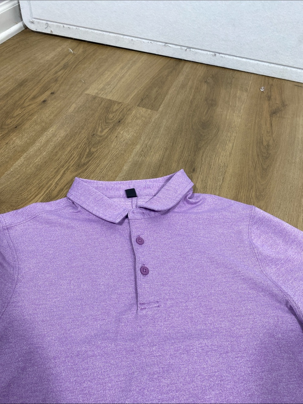 lululemon athletica Evolution Men's Lavender Heather Polo Medium - Picture 3 of 7
